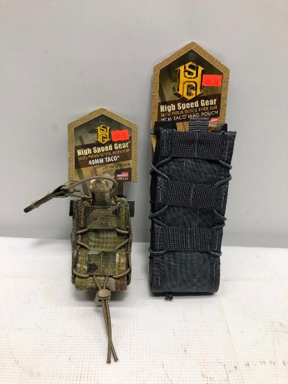 (2) HSG Magazine Pouches - Taco Modular Mag Pouch & 40mm Taco Single