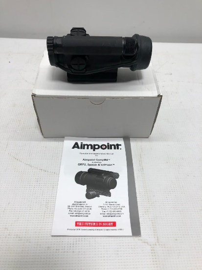 Aimpoint CompM4 2MOA Red Dot LRP Mount w/ Manual