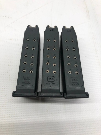 (3) Glock 23 Gen 4 13 Round Factory Magazines