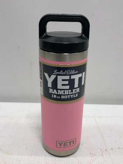 Limited Edition YETI Rambler 18oz Bottle, Pink