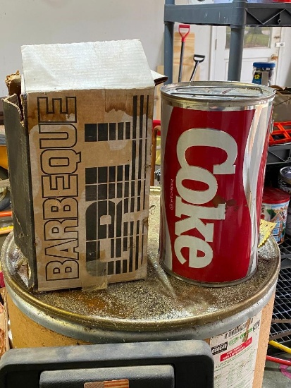 Vintage NOS Coke Can Barbeque Grill by EHCO, Never Used w/ Orig. Box & Paperwork