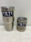 2 YETI Items; YETI Rambler 10oz Lowball Tan & 30oz YETI Rambler Tumbler Stainless Steel