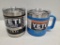 (2) YETI Rambler 14 oz Mug Tahoe Blue & YETI Rambler 10 oz Lowball Black