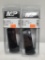 (2) Smith & Wesson M&P 9 Compact 9mm 12 Round F/R Magazines