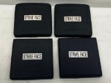 Lot of 4 Strike Face Armor Plates, 6in Each