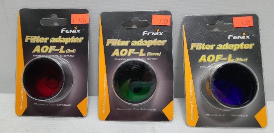 (3) Fenix Filter Adapter AOF-L Red, Green & Blue