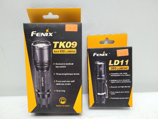 (2) Fenix Flashlights - TK09 450 Lumens & LD11 300 Lumens