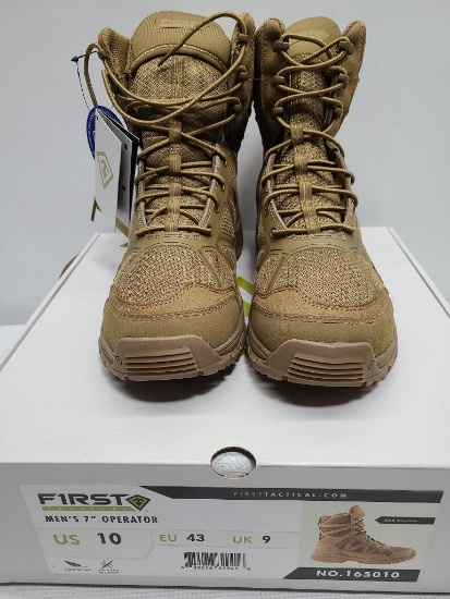 First Tactical Men's 7" Operator SIZE 10 Boots - Coyote