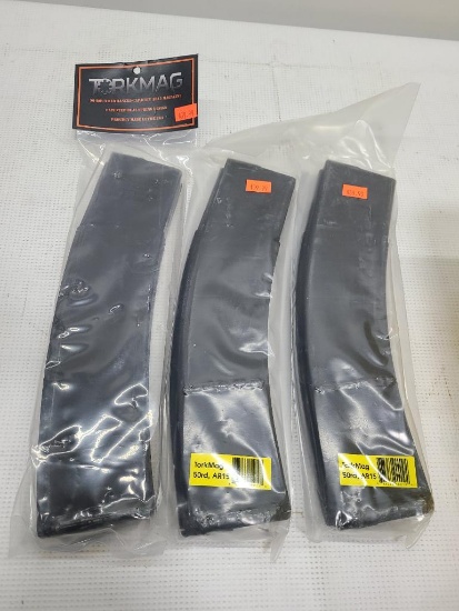 (3) TorkMag 50 Round Magazines for AR15