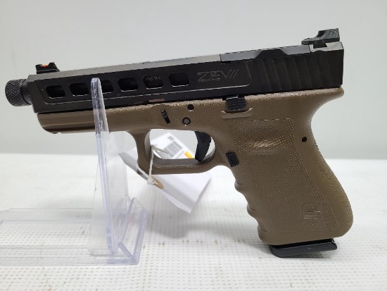 Custom Build Glock 19 Gen 3 ZEV Tech Slide Alpha Wolf Threaded Barrel SN: 7447LAV