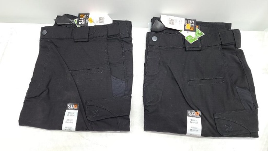 (2) 5.11 Tactical Series Men's Stryke Pants w/ Flex-Tac SIZE W38 L34 - Black