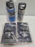 (2) YETI Rambler Bottles - 26 oz Tahoe Blue & 18 oz Silver w/ (2) Chug Caps