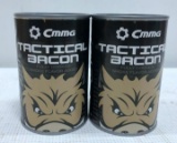 2 Items CMMG Tactical Bacon Cans Fully Cooked Smoke Flavor Added
