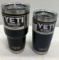 (2) YETI Ramblers - 20 oz Tumbler Navy & 30 oz Tumbler black