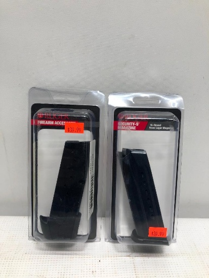 (2) Ruger Magazines - LC9 EXT MAG-9 & 15 Rd 9mm