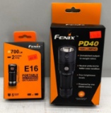 (2) Fenix Flashlights - PD40 1600 Lumens & E16 700 Lumens