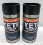 (2) YETI Rambler 12 oz Bottles - Navy