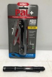 (2) NEBO - PAL+ Power Bank Folding Knife w/ 400 Lumens Flash Light & 180 Lumens Inspector IP67