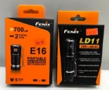 (2) Fenix Flashlights - LD11 300 Lumens & E16 700 Lumens