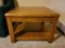 Wooden End Table w/ Under Shelf 28in x 20in