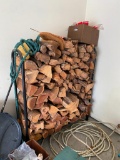 Firewood Log Rack w/ Firewood, Firewood has been in rack for long time, approx. 15-20 years