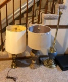 Lot of 3 Lamps, 2 Table Lamps, 1 Floor Lamp
