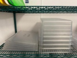 12 Cambro 631-1 Food Pans w/ Lids, 1/3 Size and 1/2 Size, 6 of ea.