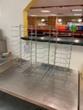 Lot of 3 Stainless Steel Pizza Pan Racks, 10 Pan Capacity ea.