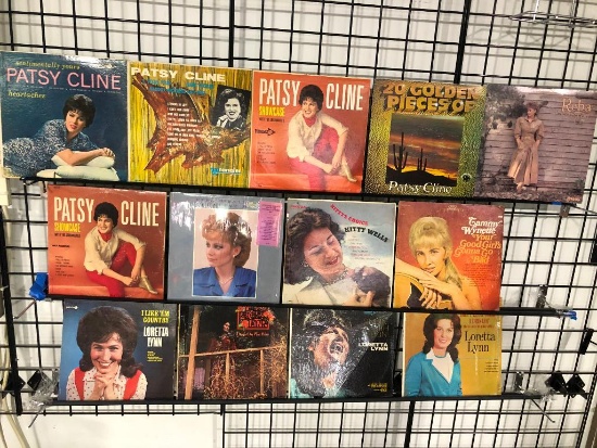 (13) Great Female Country Albums, (5) Patsy Cline, (4) Loretta Lynn, (2) Reba McEntire, Tammy
