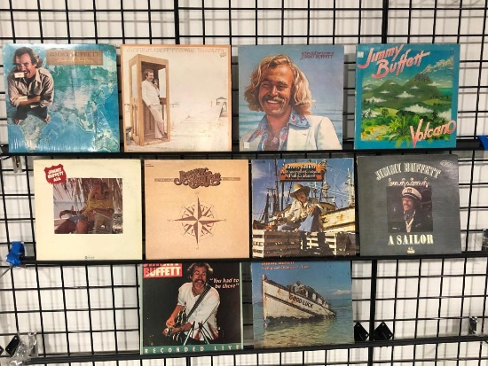 (10) Jimmy Buffet Record Albums