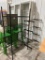 Lot of 2 Stationary Shelving Units, See Photo for Sizes