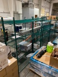 Lot of 6 Stationary Shelving Units, 74in x 60in x 18in