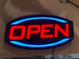 LED Open Sign, Working, Blinks or Fixed, 17in by Cooper Lighting No. OPNLED