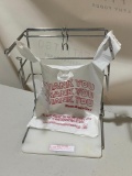 Shopping Bag (T-Shirt Bag) Dispenser w/ Metal Frame, Plastic Base