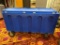 Portable Beverage Catering & Concession Cooler, Blue, Mobile - Ice Bin Beer Tank 60in