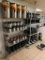 Lot of 3 Various Dunnage Storage Shelving Units, 18in x 60in, 12in x 42in & 18in x 48in