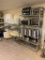Lot of 2 HD Dunnage Storage Shelving Units, 48in x 18in and 72in x 18in