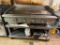 Vulcan 4-Burner Gas Flat Top Griddle 24in x 48in Cook Surface w/ Mobile Chef Base Prep Table