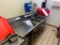 Eagle Stainless Steel 3-Compartment Sink w/ Spray Want & Faucet 102in x 28in x 38in 14in D Sink
