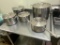 Set of 5, Vigor Heavy-Duty Stainless Steel Aluminum-Clad Sauce & Stock Pots with Covers - 6, 8, 12 &
