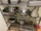 Large Stainless Steel Nesting Bowls, Colander, Strainer, Largest Bowl is 22in