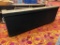 Custom Mobile Bar, 10 Ft, Ceramic Top, Wood Framed, 2 Ice Bins, On Casters, Black Front, Storage