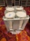 Restaurant China & Dish Caddy, 290 - 11in Platters / Plates w/ 2 Caddys & Caddy Covers