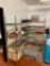 Lot of 2 Dunnage Shelving Units, 1 L-Shape, 1 72in x 18in x 48in