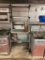 Custom Dunnage Shelving Unit, 2 Stainless Steel Top Shelves, Lower Shelf, Stainless Steel Work