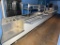 Stainless Steel Cafeteria Buffet Line, Salad Bar, Soup, Dessert, 6-Well Hot Food Table, Plate &