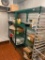 Lot of 4 HD Green Epoxy Dunnage Shelving Units, 24in x 48in x 72in, 1 Dunnage Rack