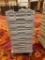 108 Black Coffee Mugs w/ 7 Glass Racks & Dolly