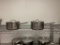 Set of 2 Stainless Steel Aluminum Clad Vigor NSF Cookware - 6qt. Sauce Pans