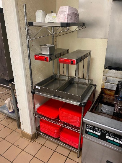 Lot of 2, Metro SS Dunnage Shelving Unit / Equipment Stands / Prep Tables